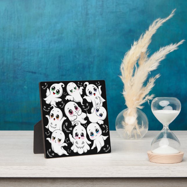 Baby Ghosts Spooky Cute Halloween Mood Plaque (Insitu)
