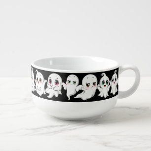 Baby Ghosts Spooky Cute Halloween Mood Soup Mug