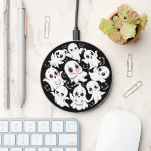Baby Ghosts Spooky Cute Halloween Mood Wireless Charger