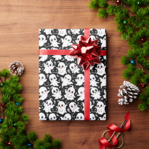 Baby Ghosts Spooky Cute Halloween Mood Wrapping Paper