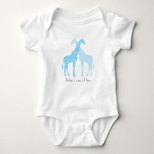 Baby Gift _Baby Giraffe Twins Shirt