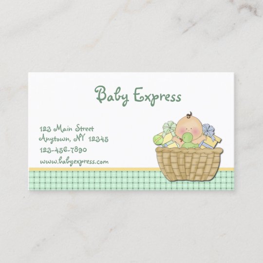 Baby Gift Basket Business Card