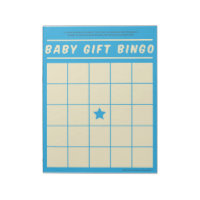 Baby Gift Bingo Baby Shower Game Blue Notepad