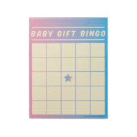 Baby Gift Bingo Baby Shower Game Notepad