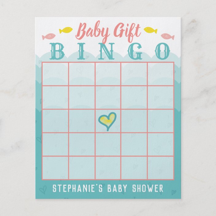 baby shower gift bingo