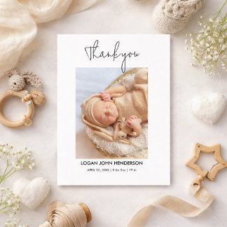 Baby Gift Shower Thank You 4 Photo Collage  Holiday Postcard