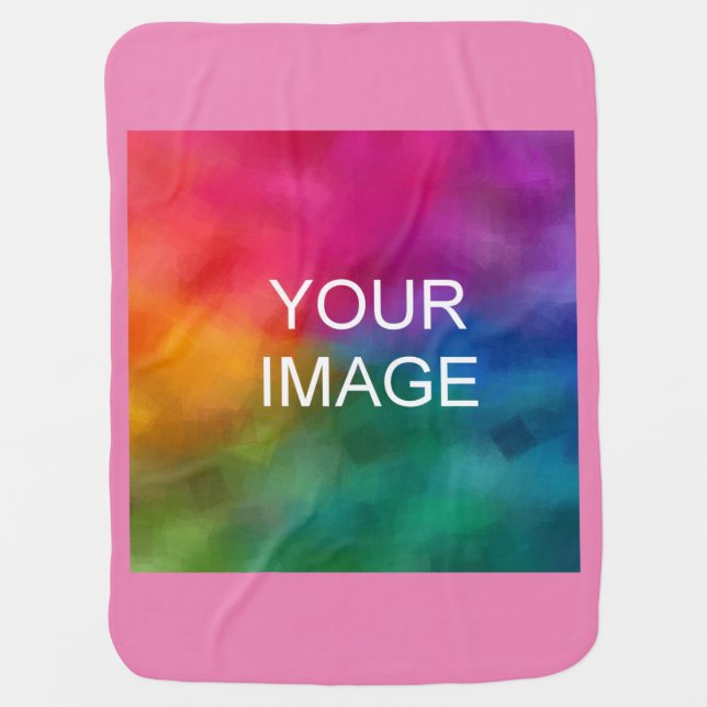 Baby Gifts Create Your Own Template Text Custom Blanket (Front)