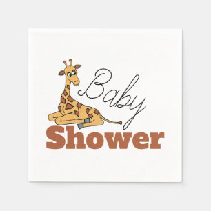 Baby Giraffe, Baby Shower Napkins