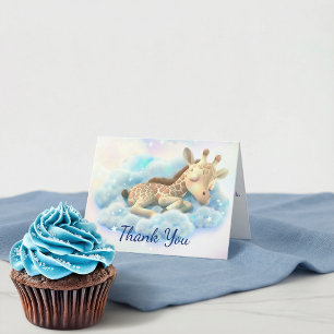 Baby Giraffe Baby Shower Thank You Card