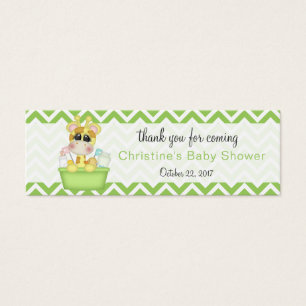 Baby Giraffe Baby Shower Thank You Favor