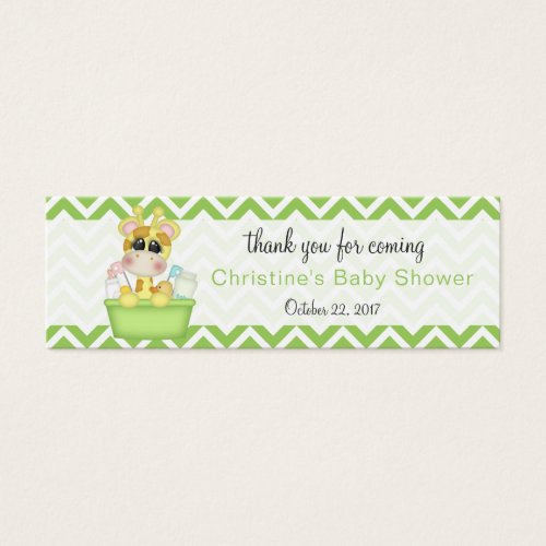 Baby Giraffe Baby Shower Thank You Favor