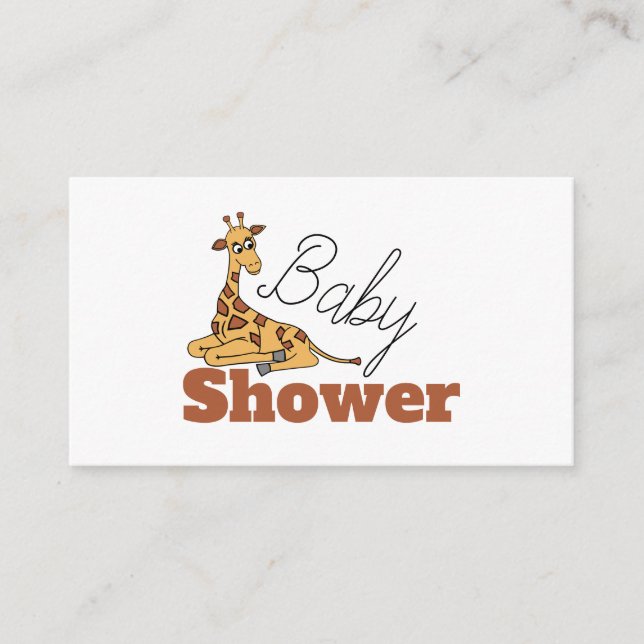 Baby Giraffe, Baby Shower Ticket Invitation (Front)
