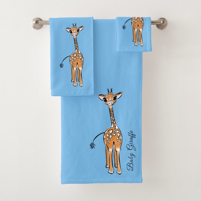 Baby Giraffe Bath Towel Set | Zazzle.com