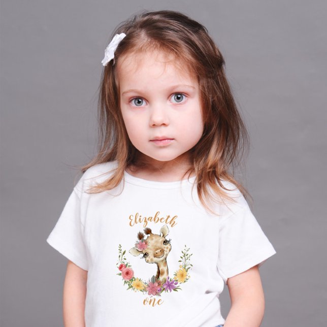 Baby Giraffe Birthday T-Shirt (Creator Uploaded)