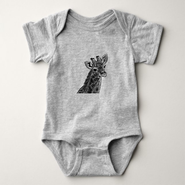  BABY giraffe BODYSUIT (Front)