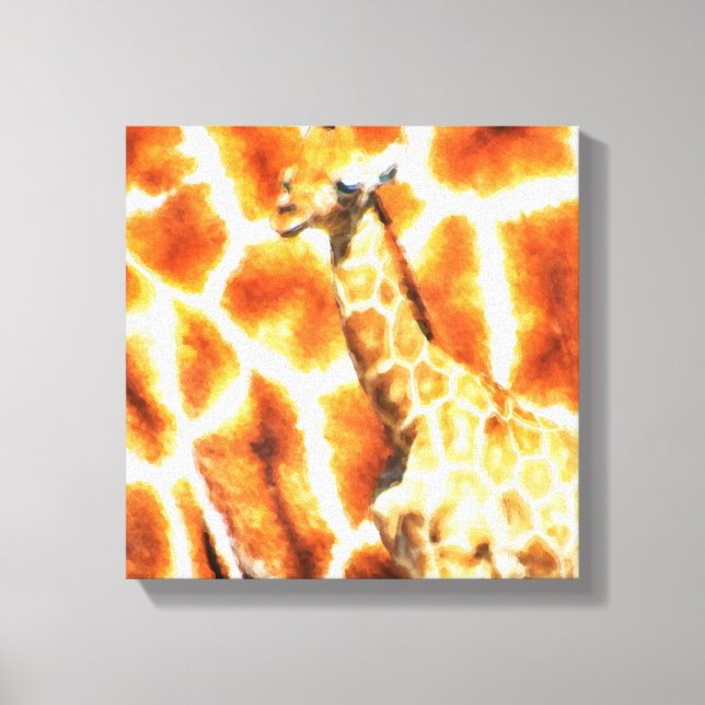 Baby Giraffe Canvas Print (Front)