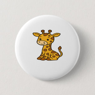 baby giraffe Classic T-Shirt Button