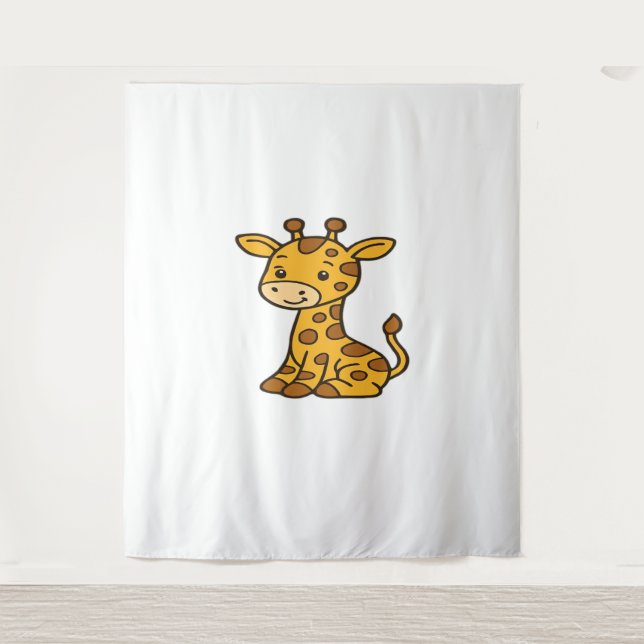 baby giraffe Classic T-Shirt Tapestry (Front)