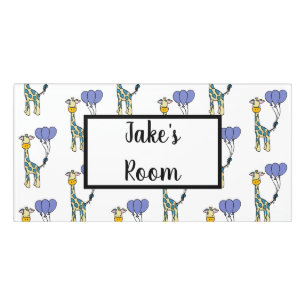 Baby Giraffe Door Sign