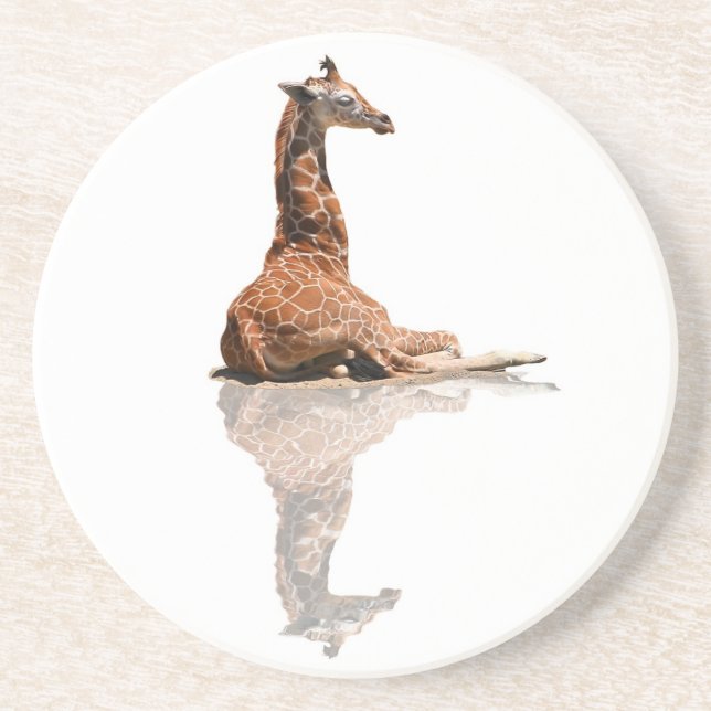 BABY GIRAFFE DRINK COASTER (Front)