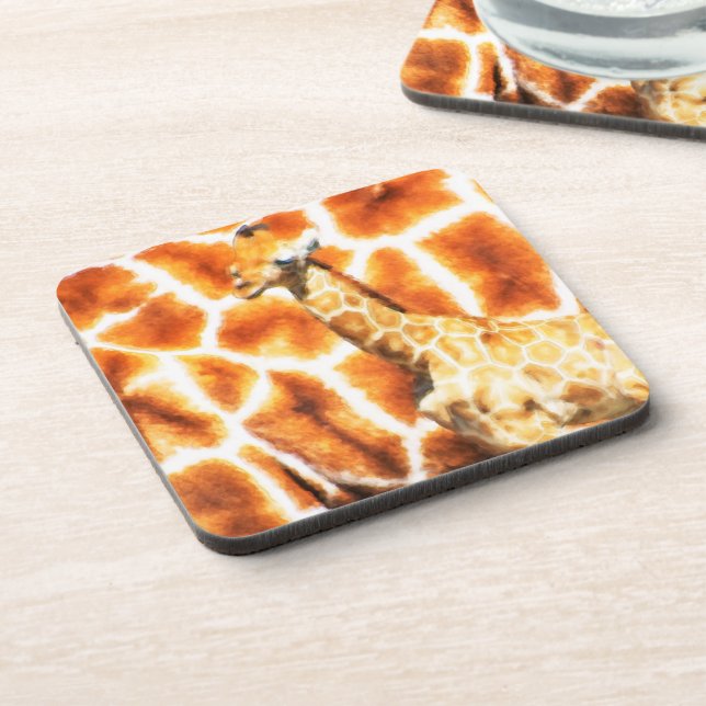 Baby Giraffe Drink Coaster (Left Side)