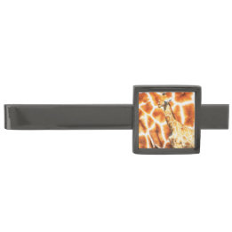 Baby Giraffe Gunmetal Finish Tie Clip