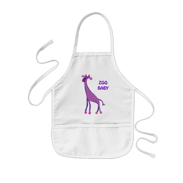 Baby giraffe kids' apron (Front)