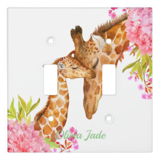 Baby Giraffe Light Switch Cover