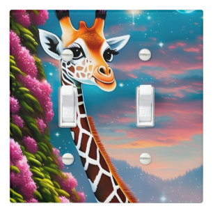 Baby Giraffe Light Switch Cover