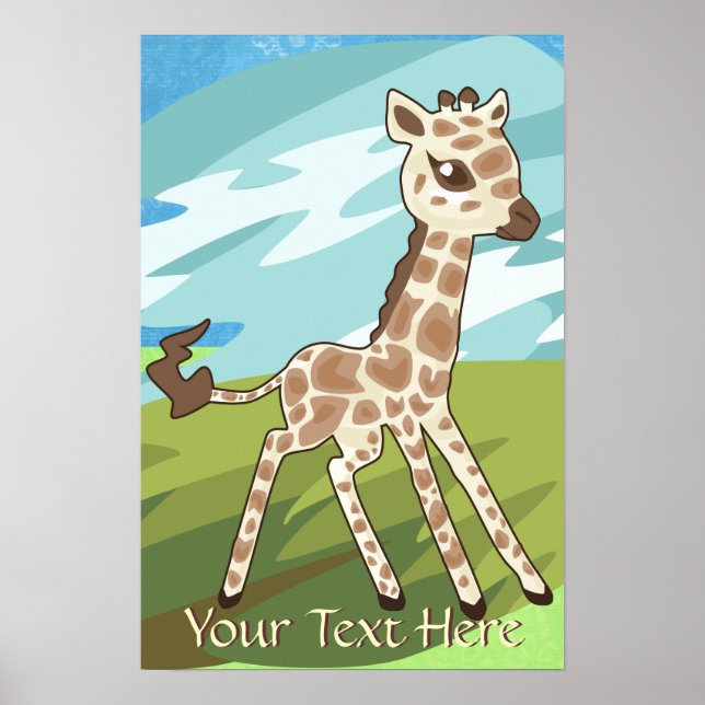Baby Giraffe Poster (Front)