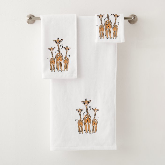 Baby Giraffe’s Bath Towel Set