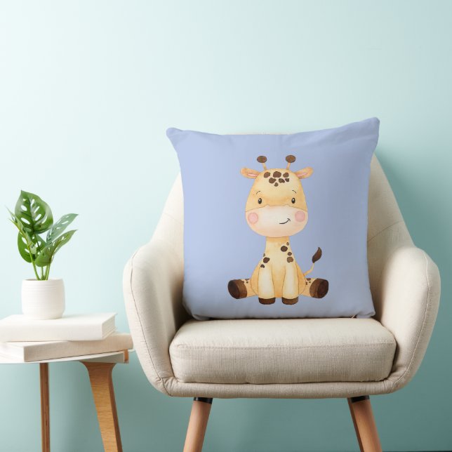 Baby Giraffe Throw Pillow (Chair)