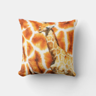 Baby Giraffe Throw Pillow