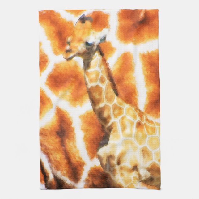 Baby Giraffe Towel (Vertical)