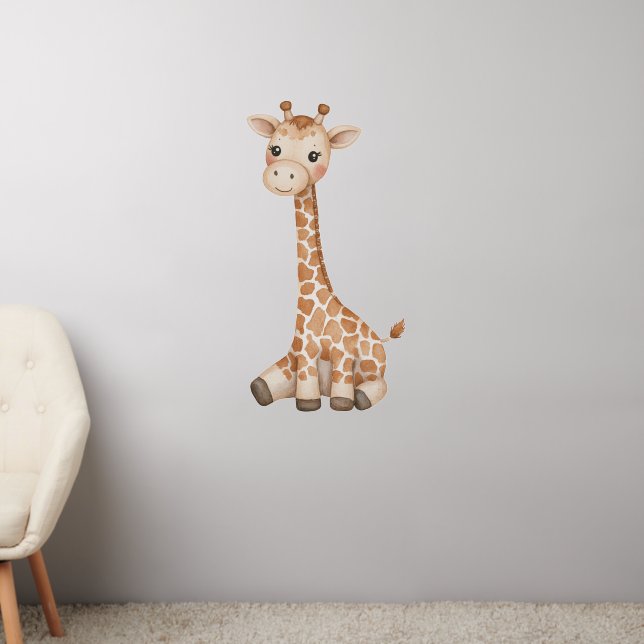 Baby Giraffe Wall Decal (Living Room 2)