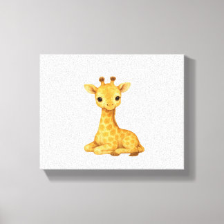 Baby Giraffe Watercolor Print – Nursery Wall Art O