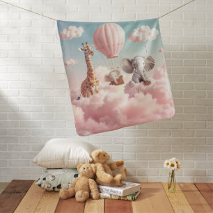 Baby Giraffe with all his friends Blanket