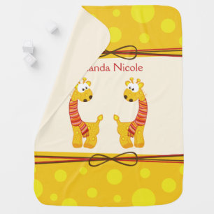 Baby Giraffes Baby Blanket