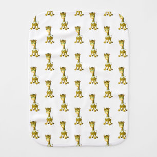 Baby Giraffes Burp Cloth