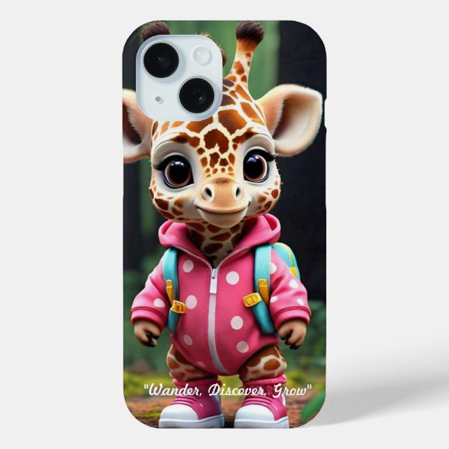 "Baby Giraffe's Day Out" Case-Mate iPhone Case (Back)
