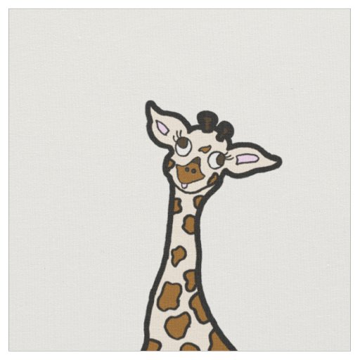 Baby Giraffes In A Row Fabric