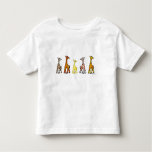 Baby Giraffes In A Row Toddler T-Shirt