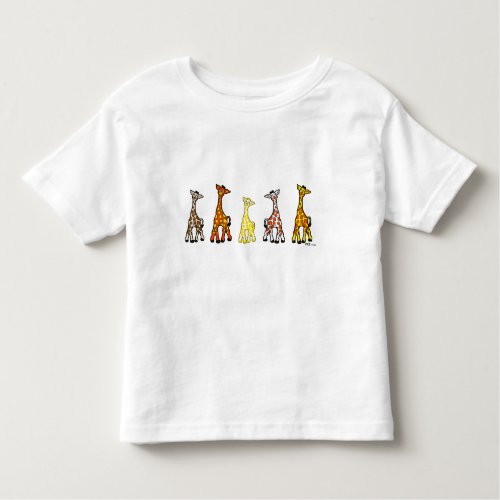 Baby Giraffes In A Row Toddler T_Shirt