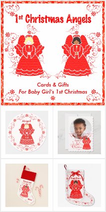 Baby Girl - 1st Christmas Angel