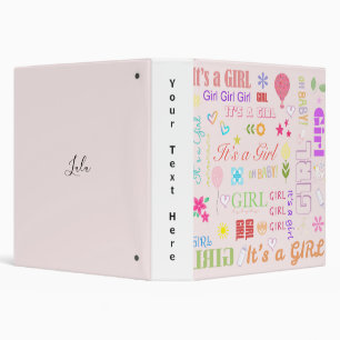 Baby Girl 3 Ring Binder