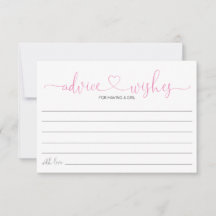 Baby Girl Advice Shower