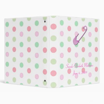 Baby Girl Album Binder by TheCardStore at Zazzle