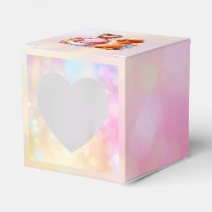 Baby Girl and an Apricot Poodle Favor Boxes