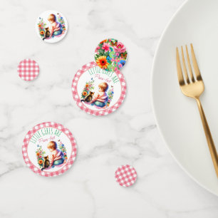 Baby Girl and Kitten    Baby Shower Confetti