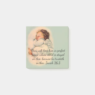 Baby Girl Angel Religious Vintage Post-it Notes